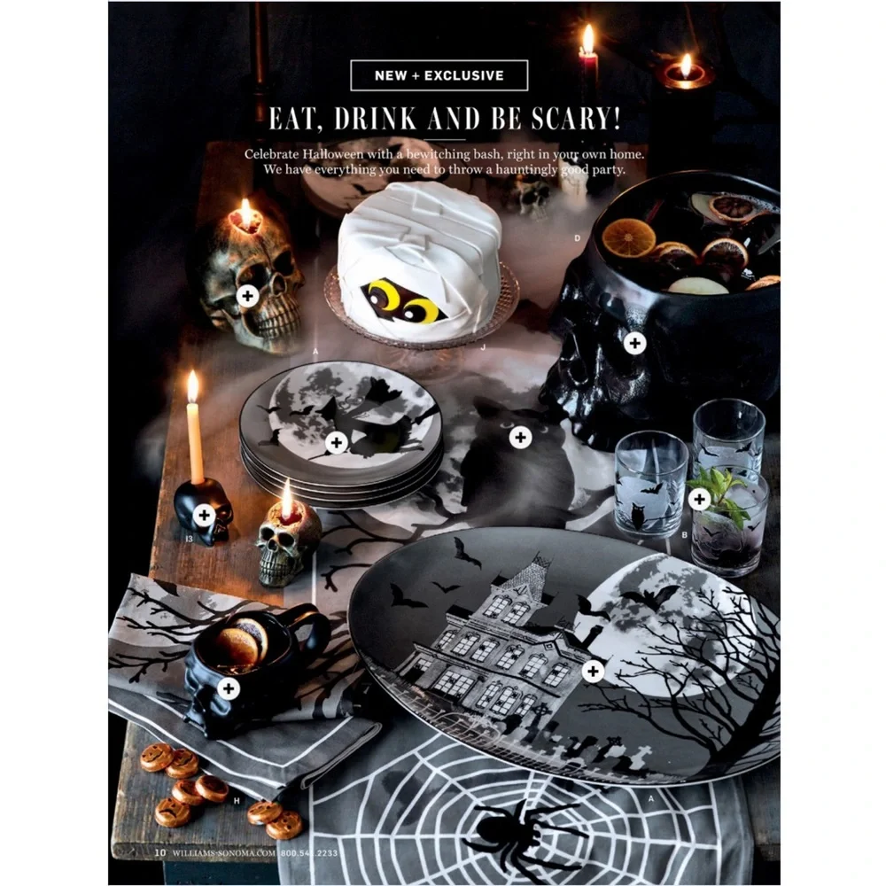 Williams-Sonoma Halloween Skull Mug